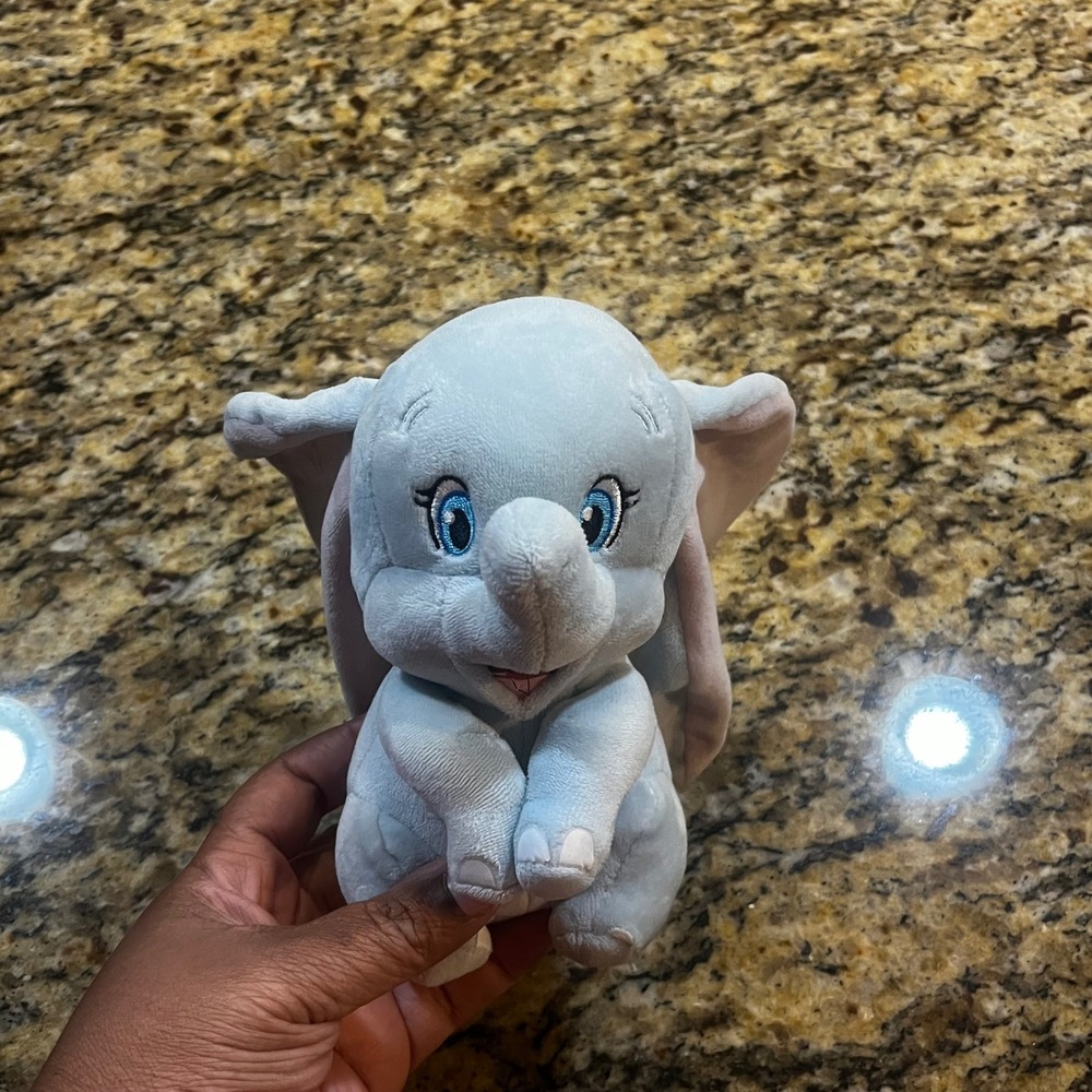 2023 Ty Disney Sparkle Dumbo Plush Small Blue Elephant Stuffed Animal Toy 6 inch